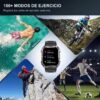 Relógio inteligente Feipuqu Smart Watch W60 Lanterna Bluetooth militar masculina de 2,1 polegadas IP68 à prova d'água, bateria de 900 mAh, preta - Image 4