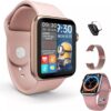 Relógio Smartwatch Feminino Hw16 Tela Infinita + 2 Pulseiras Cor da caixa Rosa