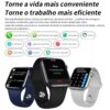 Relógio Smartwatch Feminino Hw16 Tela Infinita + 2 Pulseiras Cor da caixa Rosa - Image 9